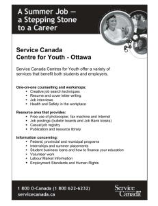 Ottawa Service Canada Centre for Youth
