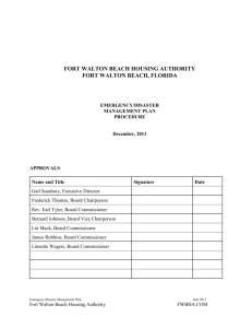 EDM PLAN - Fort Walton Beach Housing Authority