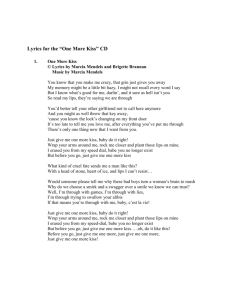 Lyrics for the “One More Kiss” CD