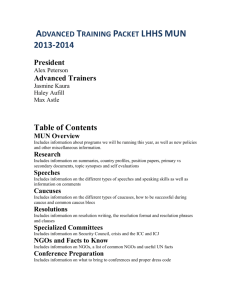 Advanced Training Packet LHHS MUN 2013-2014