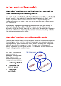 Action centred leadership