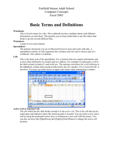 Basic Terms and Definitions