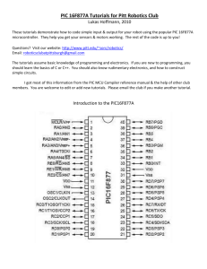 PIC 16F877A Beginner Tutorials