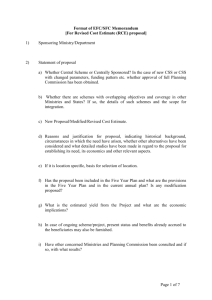 Format of EFC/SFC Memorandum