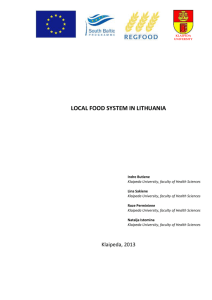 local food system in lithuania