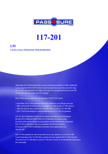 117-201 LPI Linux-Linux Advanced Administration Thousands of IT