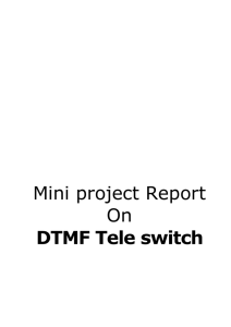 Mini Project Report On