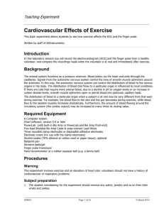 Cardiovascular Effects of Exercise