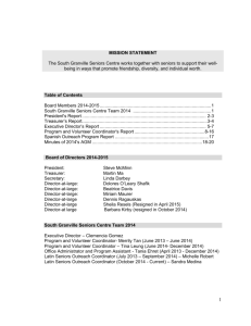 MISSION STATEMENT - South Granville Seniors Centre