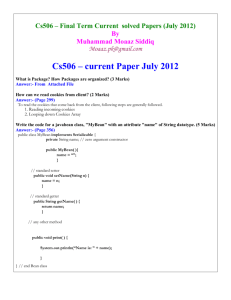 Cs506 – Final Term Current solved Papers (July 2012)
