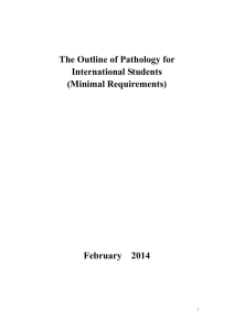 General Pathology of Infectious Diseases and Parasitic