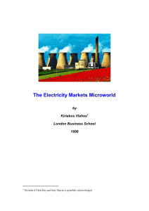 The Electricity Markets Microworld