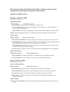 28th Annual UC Celtic Studies Conference