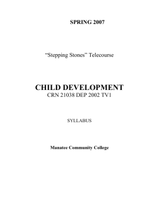child development - SCF Faculty Site Homepage