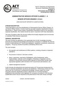 administrative service officer class 1