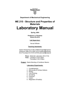 Spring 2004 Lab Manual