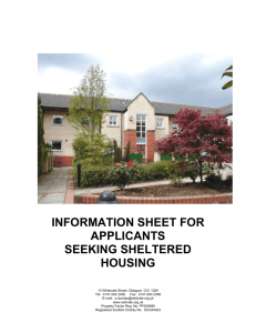 information sheet - Reidvale Housing Association