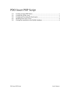 PDO Insert Query