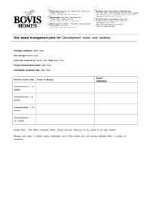 Appendix 5 Site waste management plan