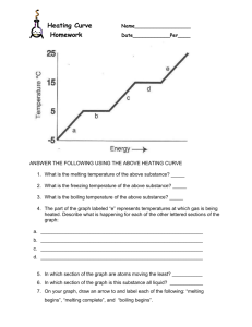 heating curve worksheet