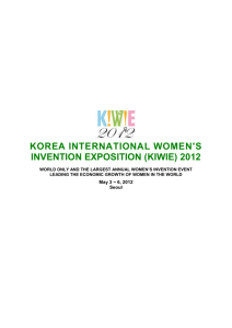 korea international women's invention exposition (kiwie) 2012