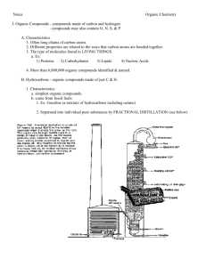 Organic Structure Notes