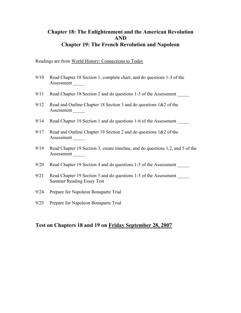 Chapter 25: The Enlightenment and the American Revolution Pertaining To The Enlightenment Worksheet Answers