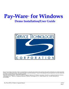 PWare-DEMO-Install-Guide - Pay-Ware