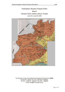 2. Institutional Analysis TMA Sohawa, District Jehlum 6-9