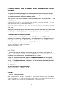 Trend component (for time-series data)