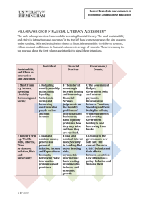 Framework for Financial Literacy 2