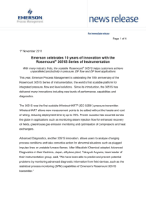 23 May 2003 - Emerson Process Management