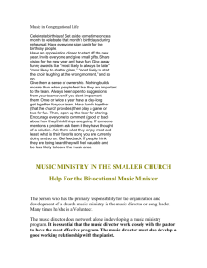 Music Ministry Articles