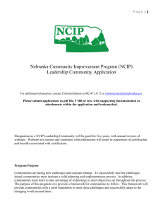 NCIP Leadership Community Application