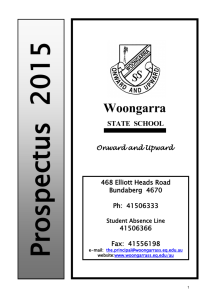 2015 prospectus - Woongarra State School