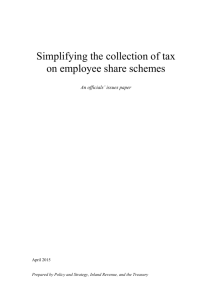 Simplifying the collection of tax on employee share schemes