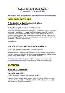 Scottish Interfaith Week Events