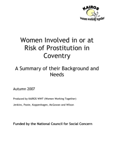 Women Involved in or at Risk of Prostitution in Coventry