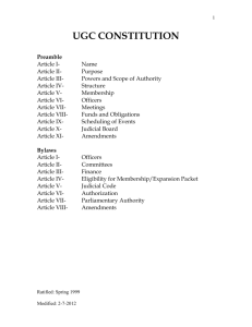 UGC Constitution - Northern Illinois University
