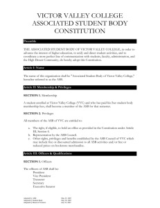 associated student body constitution