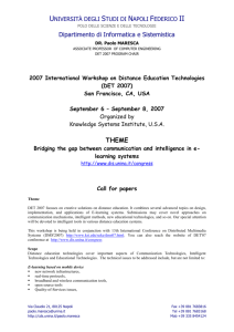 International Workshop on Distance Education Technology Call for