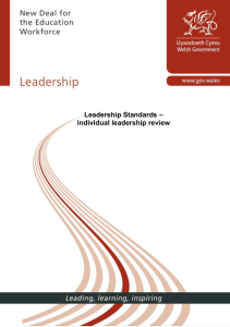Leadership Standards – individual leadership review