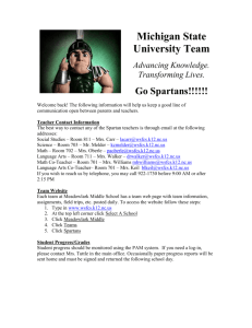Michigan State University Spartans Team