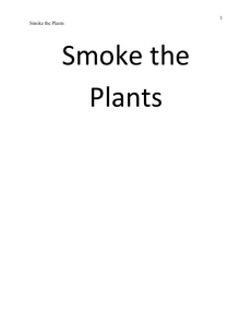 1 Smoke the Plants Smoke the Plants Hypothesis: If you smoke