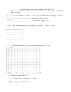 Direct Variation, Partial Variation