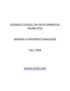 Health Care Debate Affects - Georgia Council on Developmental