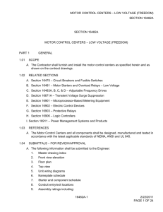 Motor Control Centers - Low Voltage (Freedom).