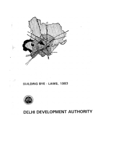 Building Bye laws-1983 - Delhi Development Authority