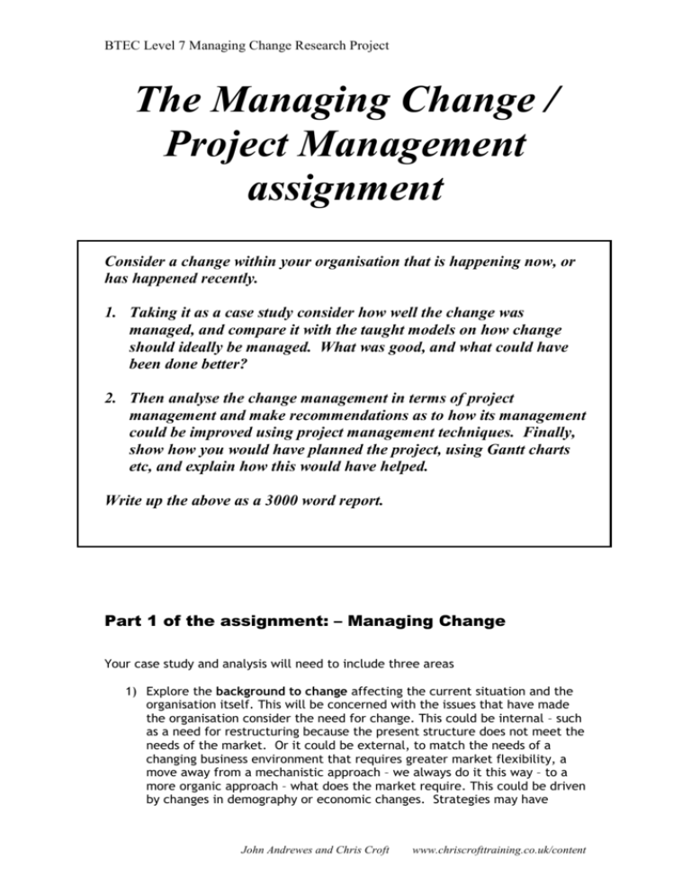 project management assignment questions pdf