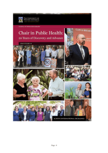 foreword 5 - School of Population Health